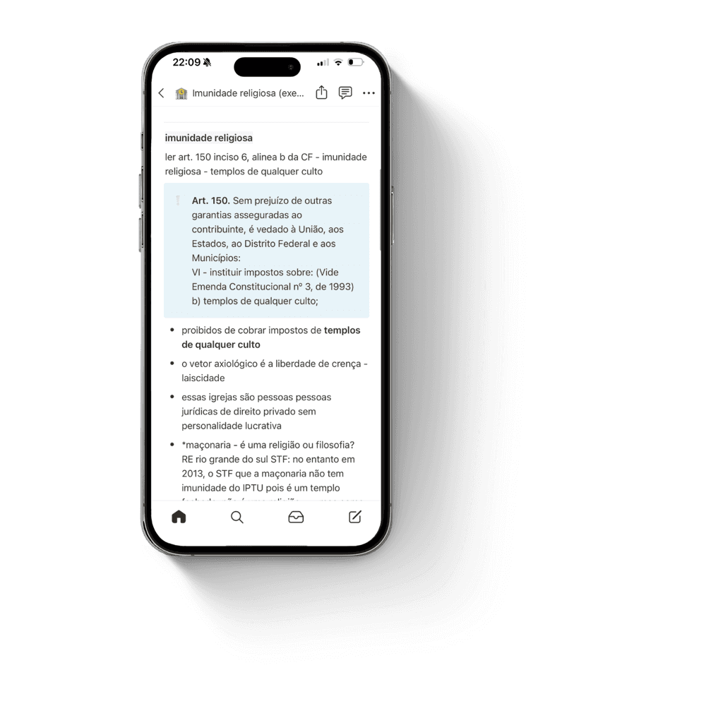 Anotação no celular